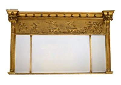 Lot 575 - Regency giltwood overmantel mirror