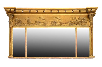 Lot 574 - Regency giltwood overmantel mirror