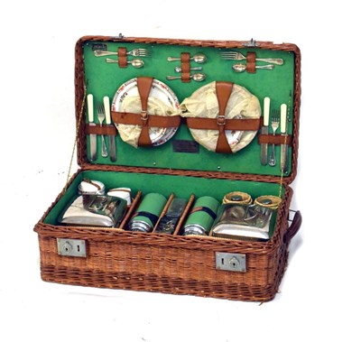 Lot 563 - 1932 'Coracle' wicker picnic set