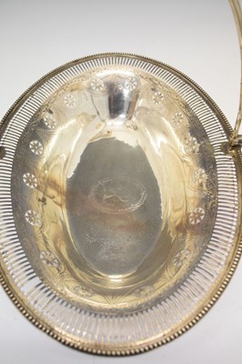 Lot 166 - George III silver bread basket