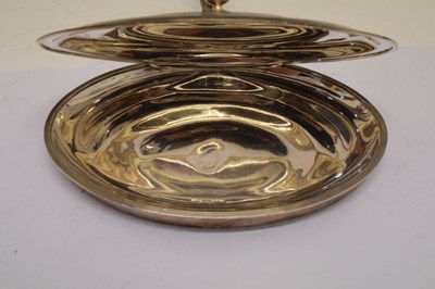 Lot 167 - George III silver cheese toasting dish of oval form