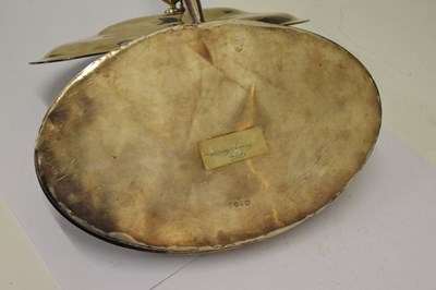 Lot 167 - George III silver cheese toasting dish of oval form