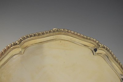 Lot 165 - George III silver salver with pie-crust rim