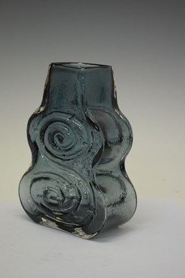Lot 448 - Geoffrey Baxter for Whitefriars Glass - indigo 'Cello' vase