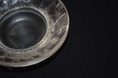Lot 443 - Lalique glass 'Irene' pattern pin dish
