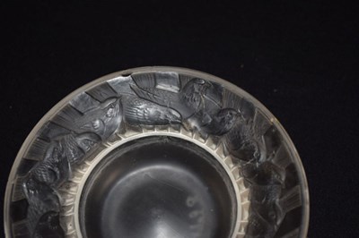 Lot 443 - Lalique glass 'Irene' pattern pin dish
