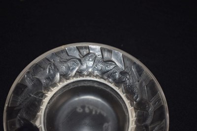 Lot 443 - Lalique glass 'Irene' pattern pin dish