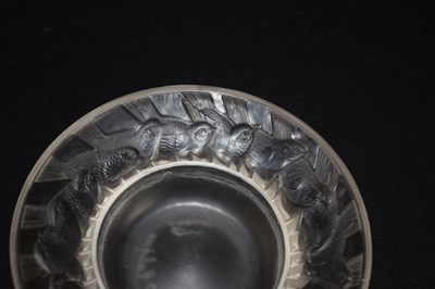Lot 443 - Lalique glass 'Irene' pattern pin dish