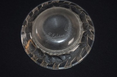 Lot 443 - Lalique glass 'Irene' pattern pin dish
