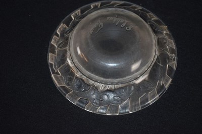 Lot 443 - Lalique glass 'Irene' pattern pin dish