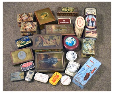 Lot 295 - Collection of vintage confectionary tins, etc