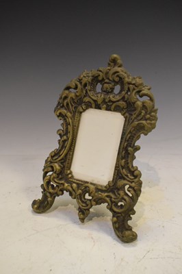 Lot 253 - Miniature cast brass frame