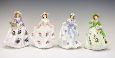 Lot 475 - Four Worcester limited edition figures