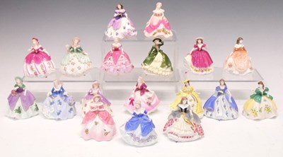 Lot 491 - Eighteen Coalport 'Fairest Flowers' collection limited edition figures