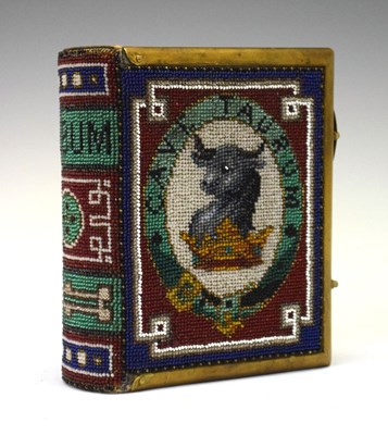 Lot 235 - Victorian beadwork-decorated carte de visite album