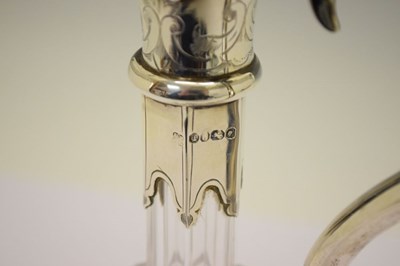 Lot 180 - Victorian silver mounted claret jug