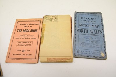 Lot 252 - Early 20th Century cycling maps etc