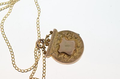 Lot 57 - Victorian locket and chain