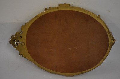 Lot 652 - Oval gilt mirror
