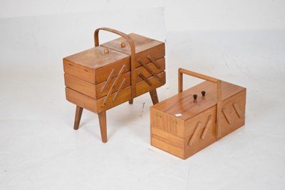 Lot 680 - Two retro sewing boxes