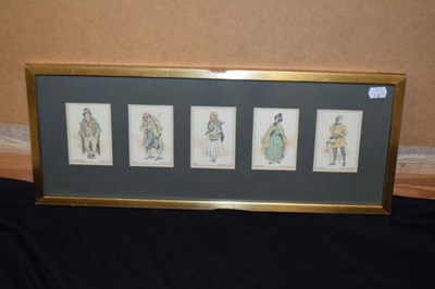 Lot 664 - Two framed Dickens prints/cards