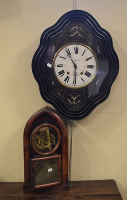 Lot 553 - Late 19th or early 20th Century Vineyard clock and American clock