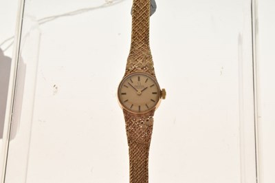 Lot 101 - Omega - Lady's 9ct gold automatic wristwatch