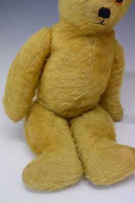 Lot 416 - Two vintage golden mohair teddy bears
