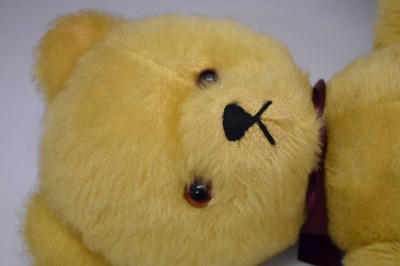 Lot 416 - Two vintage golden mohair teddy bears