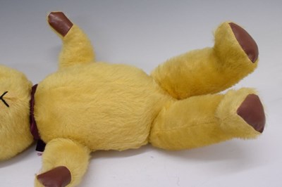 Lot 416 - Two vintage golden mohair teddy bears