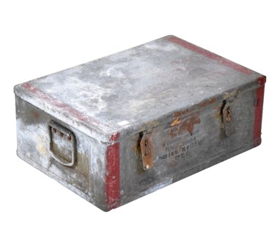 Lot 378 - Likely Second World War munitions box/chest