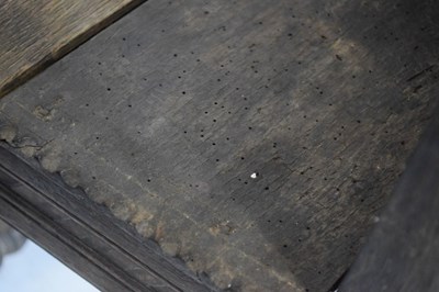Lot 591 - Pair of 17th Century oak Wainscot chairs