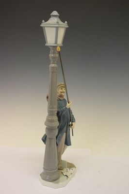 Lot 428 - Lladro porcelain figure - 'Lamplighter', 5205