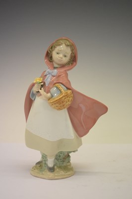 Lot 430 - Lladro porcelain Privilege Gold figure -  'Little Red Riding Hood', 8350