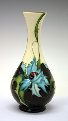 Lot 460 - Moorcroft pottery -  'Sea Holly' pattern vase, shape 80/6