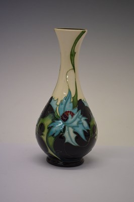 Lot 460 - Moorcroft pottery -  'Sea Holly' pattern vase, shape 80/6