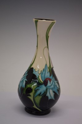Lot 460 - Moorcroft pottery -  'Sea Holly' pattern vase, shape 80/6