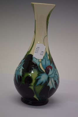 Lot 460 - Moorcroft pottery -  'Sea Holly' pattern vase, shape 80/6