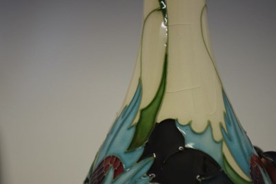 Lot 460 - Moorcroft pottery -  'Sea Holly' pattern vase, shape 80/6