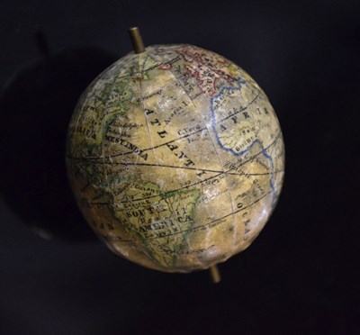 Lot 247 - Mid 19th Century German miniature pocket globe