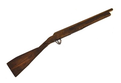 Lot 380 - Circa WWII primitive wooden drill rifle