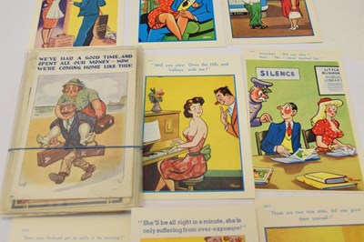 Lot 226 - Quantity of 70+ 1940s 'saucy' postcards