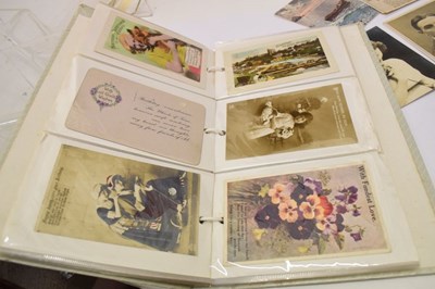 Lot 225 - Quantity of 20th Century postcards including greetings album etc