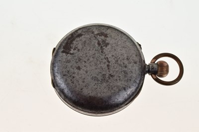 Lot 155 - Early 20th Century gunmetal pocket watch stopwatch