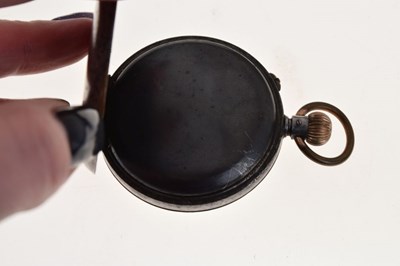 Lot 155 - Early 20th Century gunmetal pocket watch stopwatch