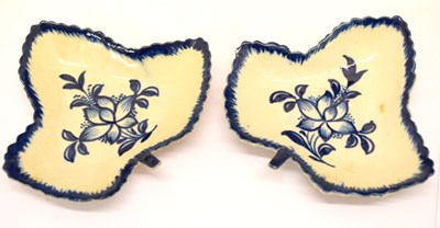 Lot 521 - Pair of Liverpool pickle dishes, 18th Century