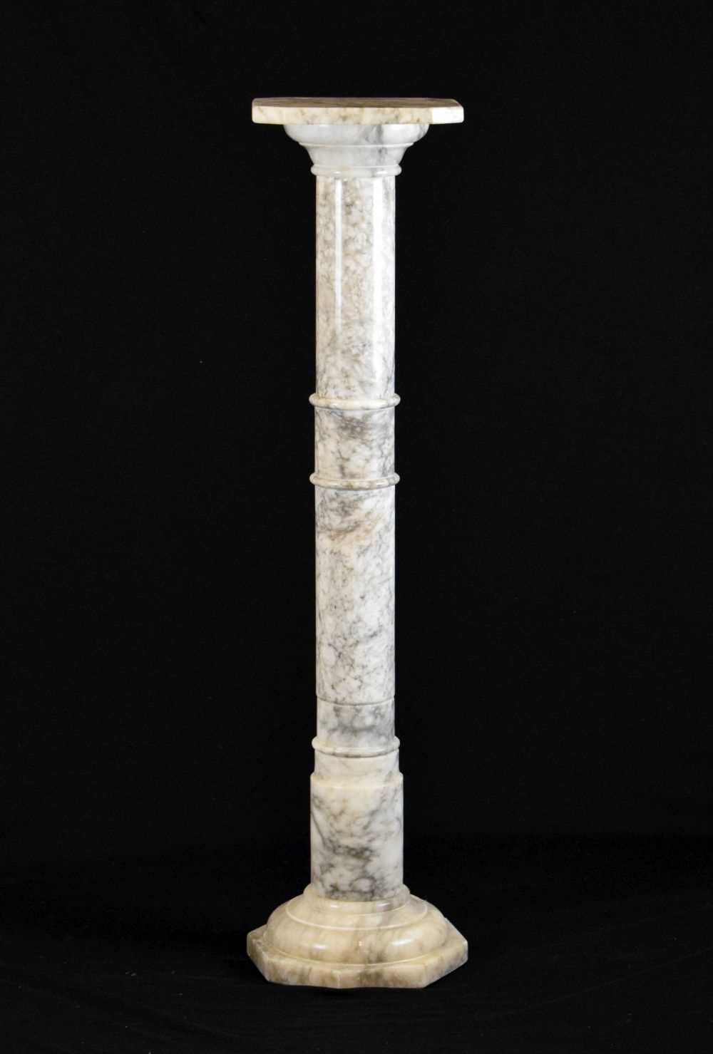 Lot 569 - Alabaster pedestal