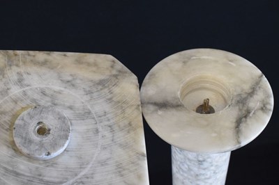 Lot 569 - Alabaster pedestal