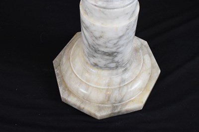 Lot 569 - Alabaster pedestal