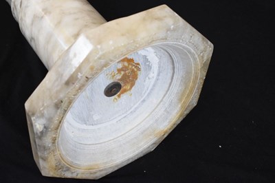 Lot 569 - Alabaster pedestal